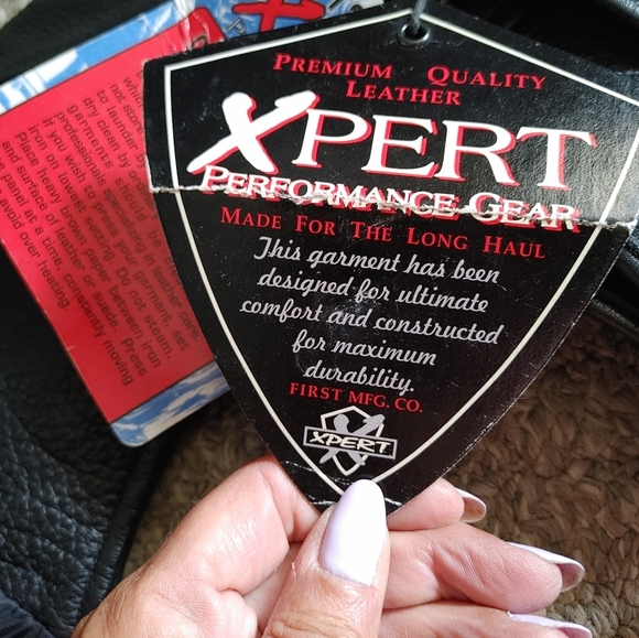 Xpert leather motorcycle chaps size medium NWT - Picture 8 of 11